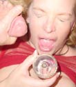 AMERICAN BUKKAKE tasting semen